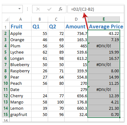 How to Get Rid of Div 0 in Excel?