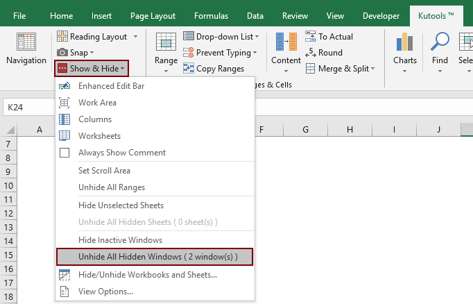 How to Unhide Workbook in Excel?