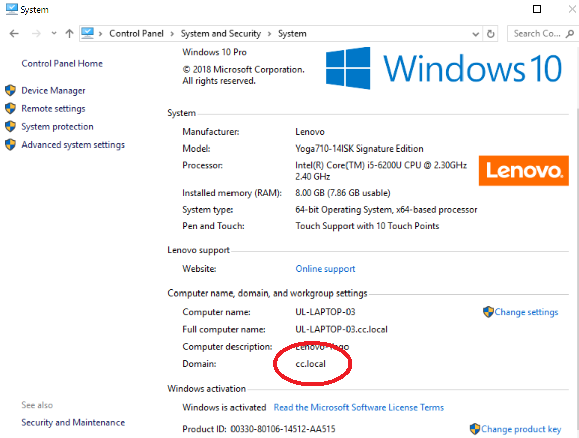 How to Find Domain Name Windows 10?