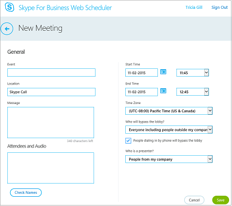 How To Set Up Meeting In Skype For Business?
