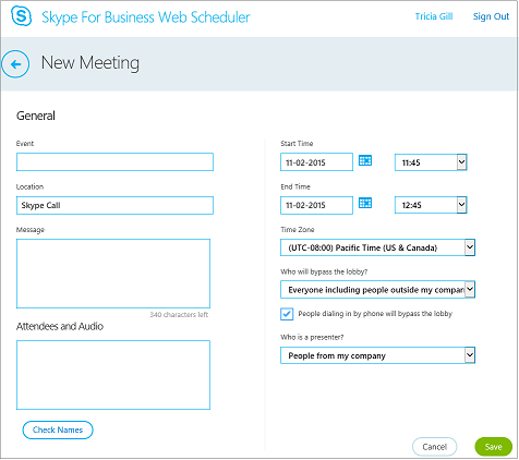 How To Set Up A Meeting In Skype For Business?