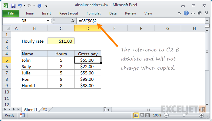 How to Create a Reference in Excel?