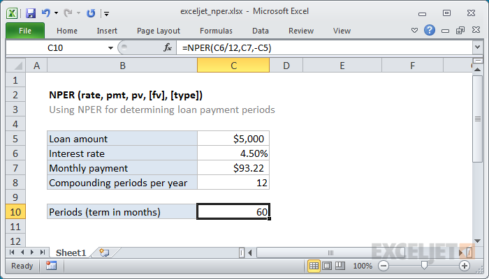 What is Nper in Excel?