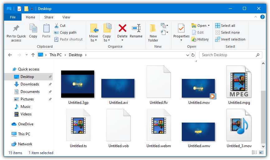 How to Show Video Thumbnails in Windows 10?