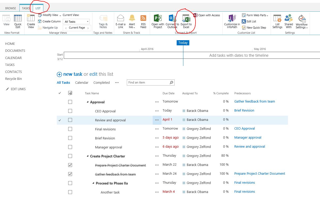 How To Export A List From Sharepoint To Excel?