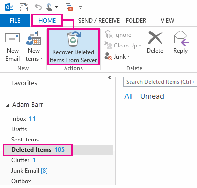 How To Recover Deleted Email In Outlook?