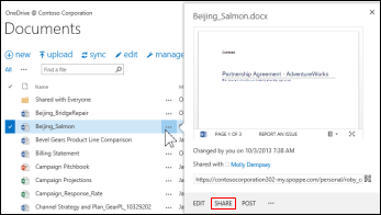 How To Share A Document On Sharepoint?