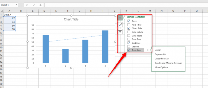 How to Add a Trendline in Excel Mac?