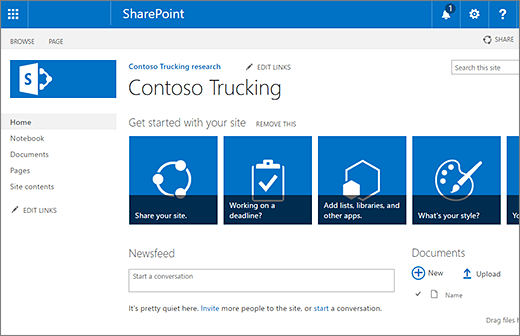 How To Create A Microsoft Sharepoint Site?