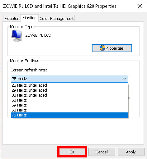 How to Change Hertz on Windows 10?