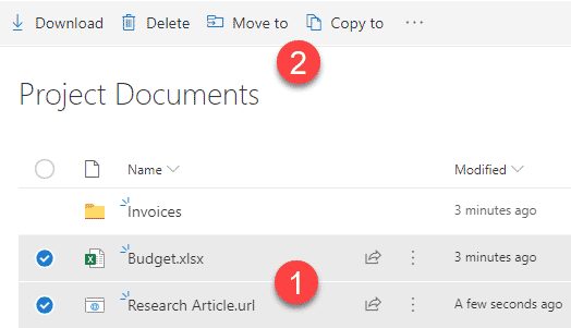 How To Move Documents To A Folder In Sharepoint?