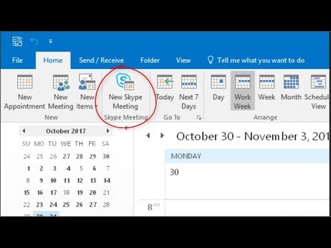 How To Insert Skype Meeting In Outlook?