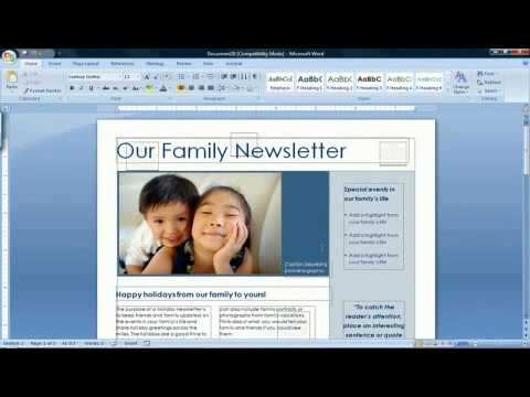 How to Create a Newsletter in Microsoft Word?