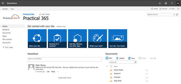 How To Create Intranet Site In Sharepoint?