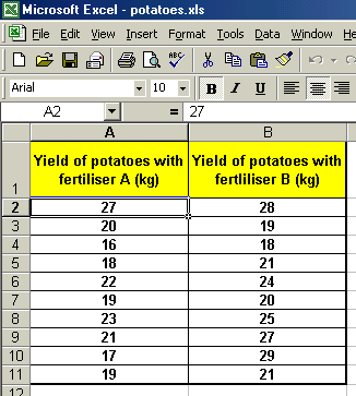 How to Compare Two Sets of Data in Excel?