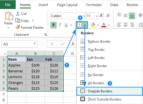 How to Add Border in Excel?