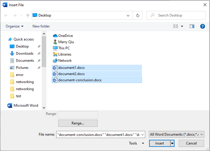 How to Merge Microsoft Word Documents?