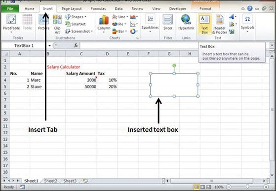 How to Add Text Box in Excel?