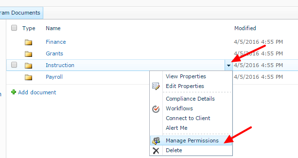 How To Set Folder Permissions In Sharepoint?