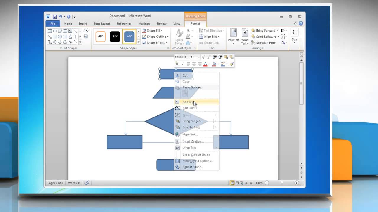 How to Create a Flowchart on Microsoft Word?