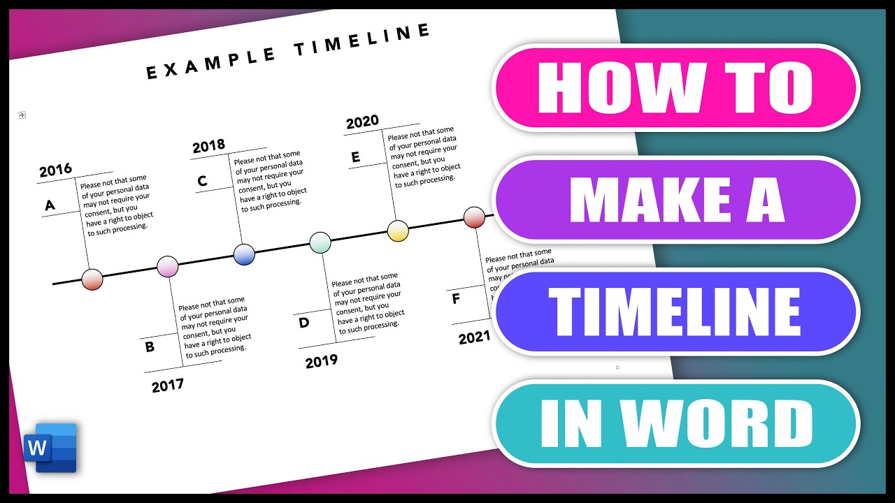 How to Make a Timeline on Microsoft Word?