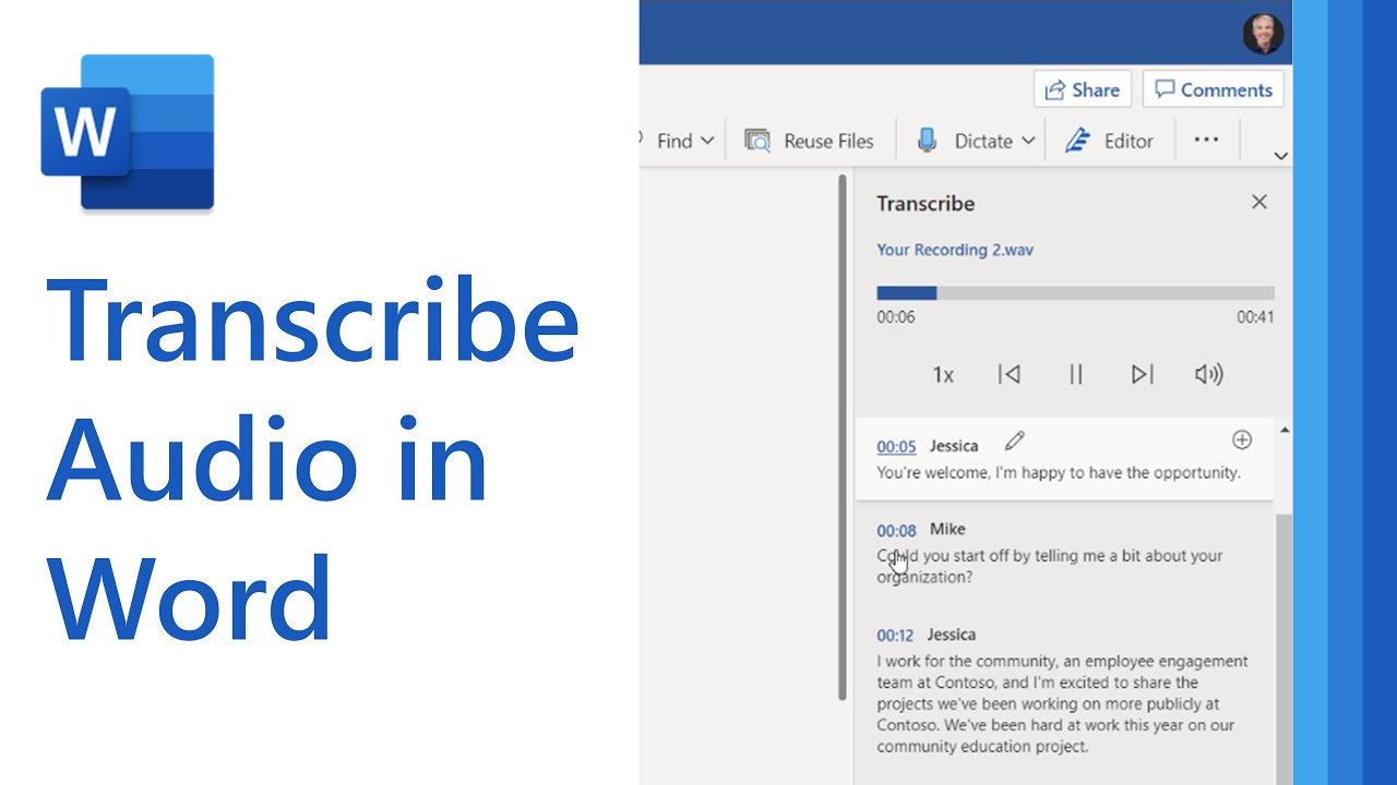 How to Record and Transcribe Audio in Microsoft Word?