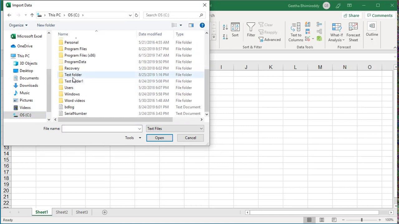 How to Import a File Into Excel?