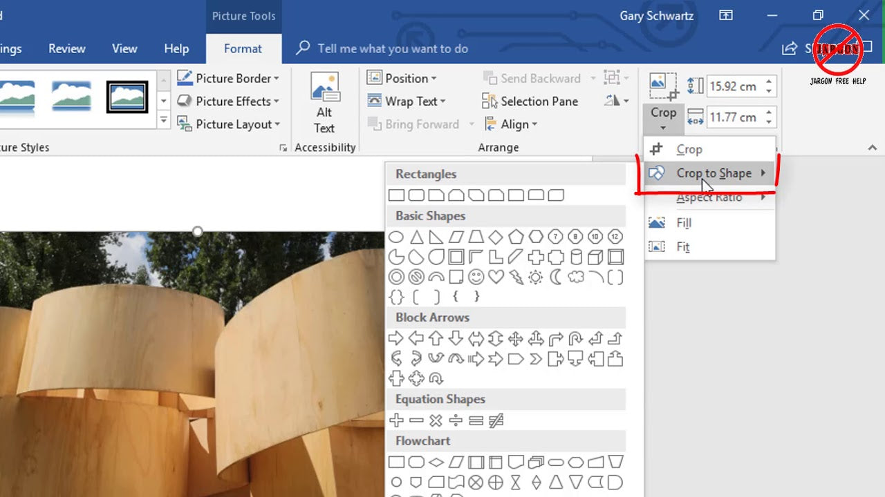 How to Crop Pictures in Microsoft Word?