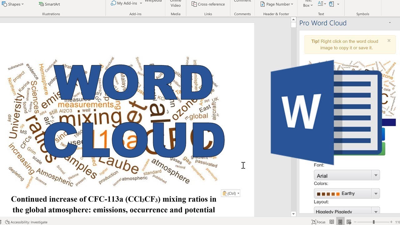 How to Make a Word Cloud in Microsoft Word?