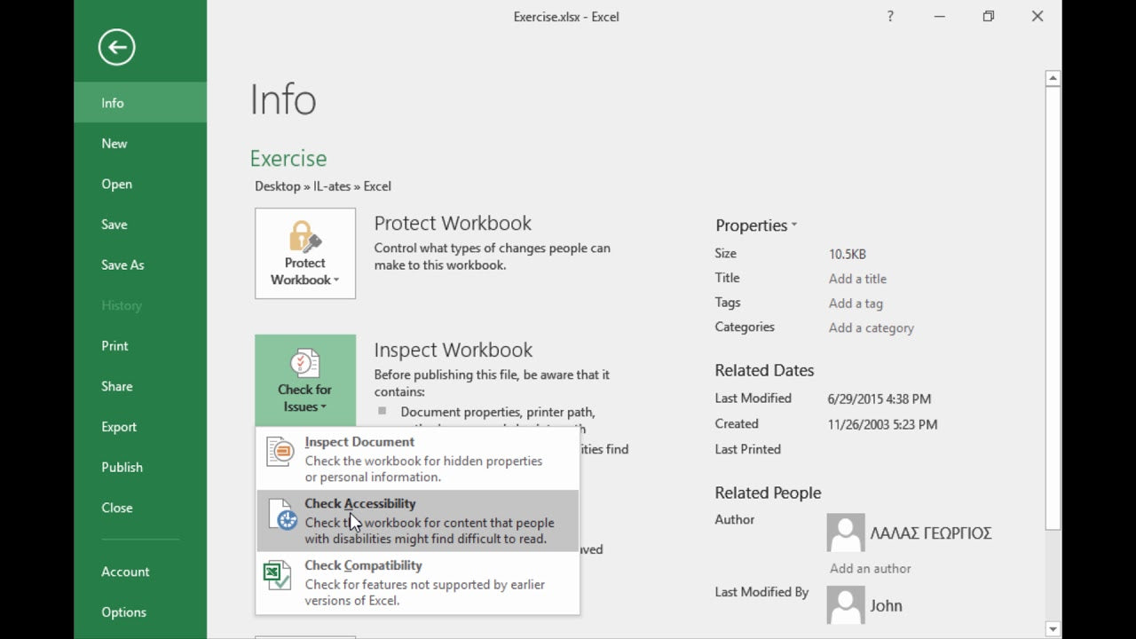 What Does Accessibility Investigate Mean in Excel?