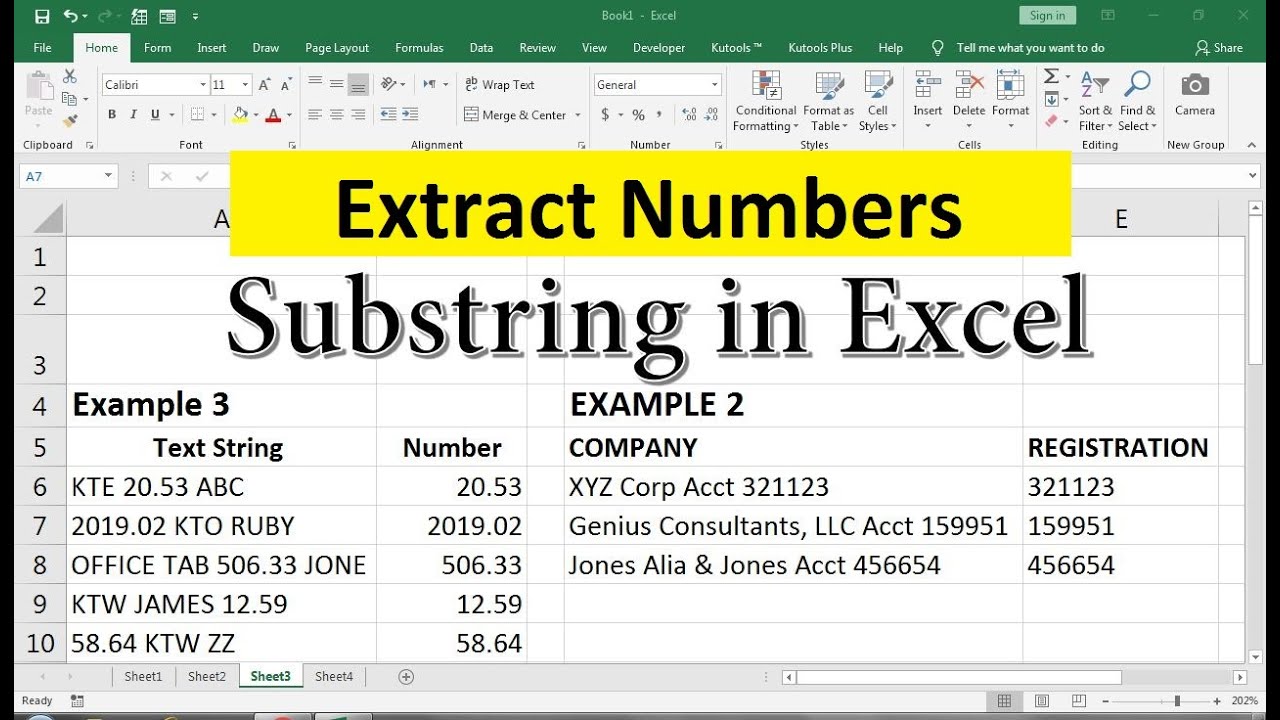 How to Extract Specific Numbers From a Cell in Excel?