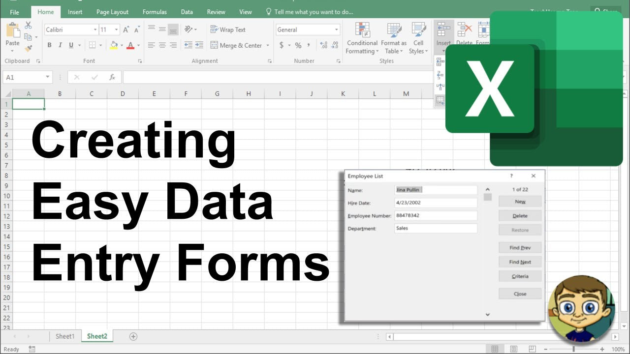 How to Create a Excel Form?