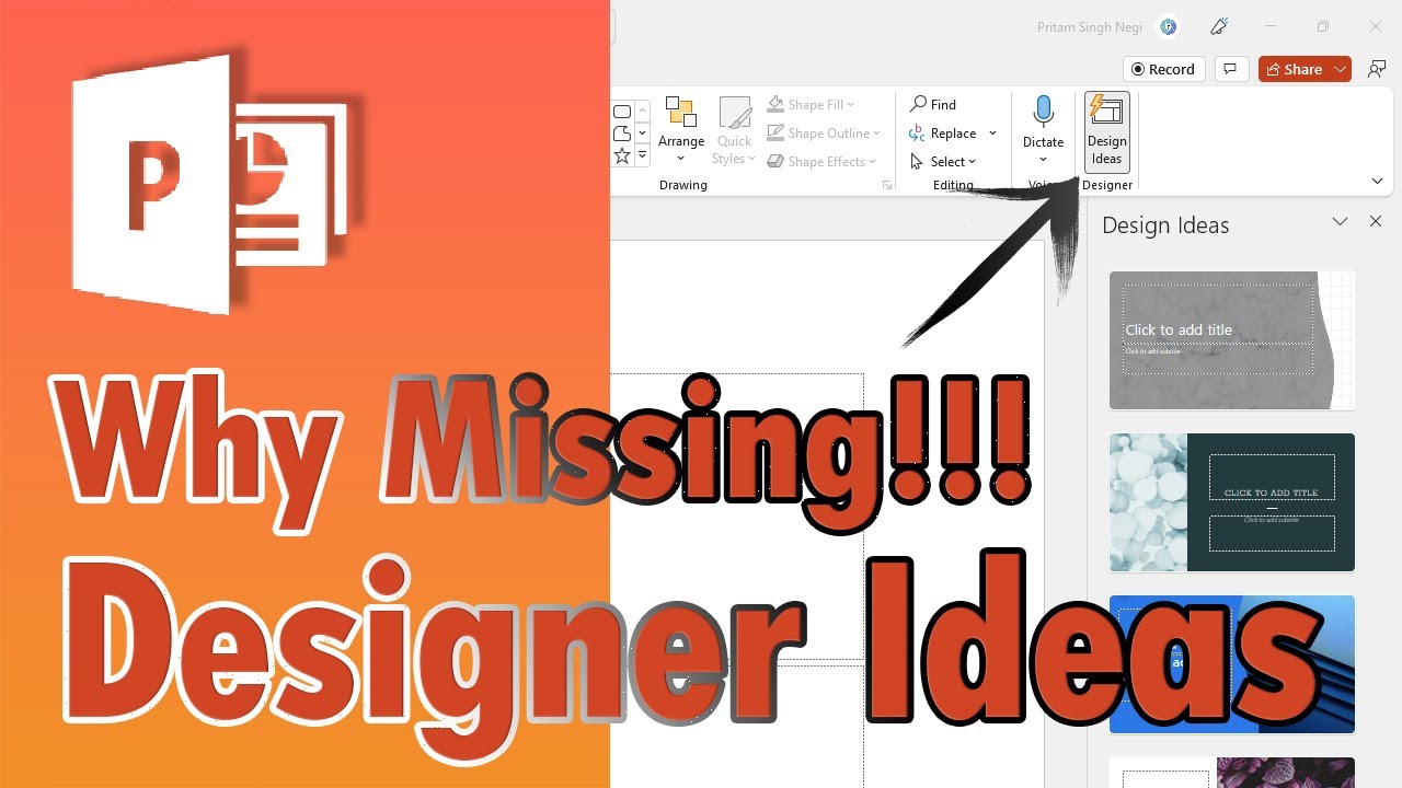 Why Are Design Ideas Not Working On Powerpoint?
