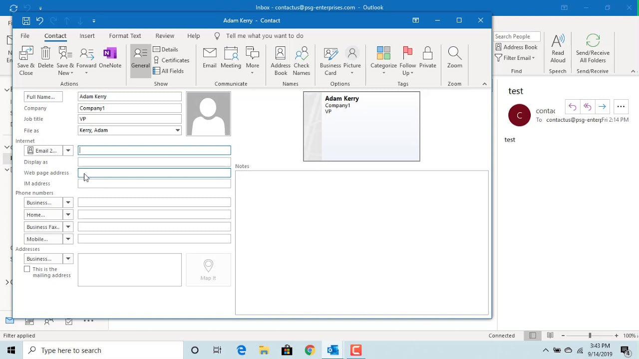 How To Add Contacts To Outlook Address Book?