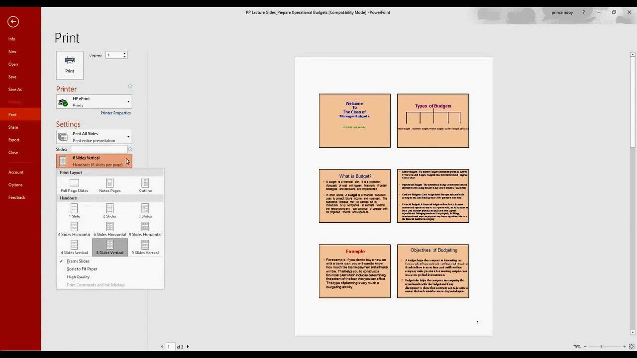 How To Print Powerpoint Slides To Fit Whole Page?