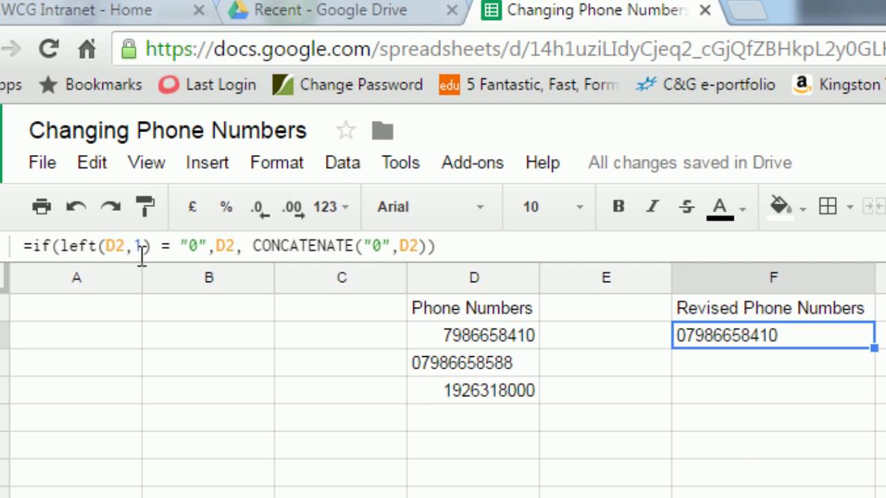 How To Put A Phone Number In Excel Uk?