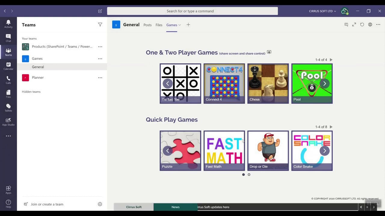 Does Microsoft Teams Have Games?