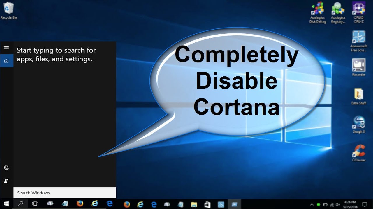 How to Remove Cortana From Windows 10?