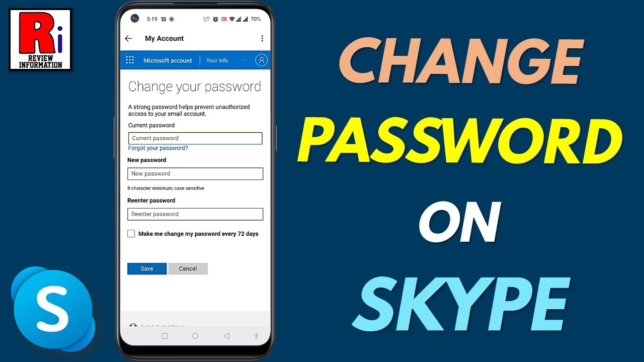 How To Change Password In Skype Mobile?