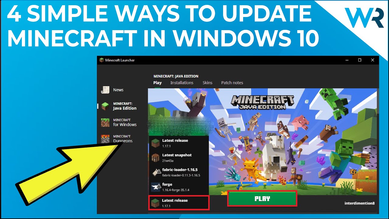 How to Update Minecraft on Windows 10?