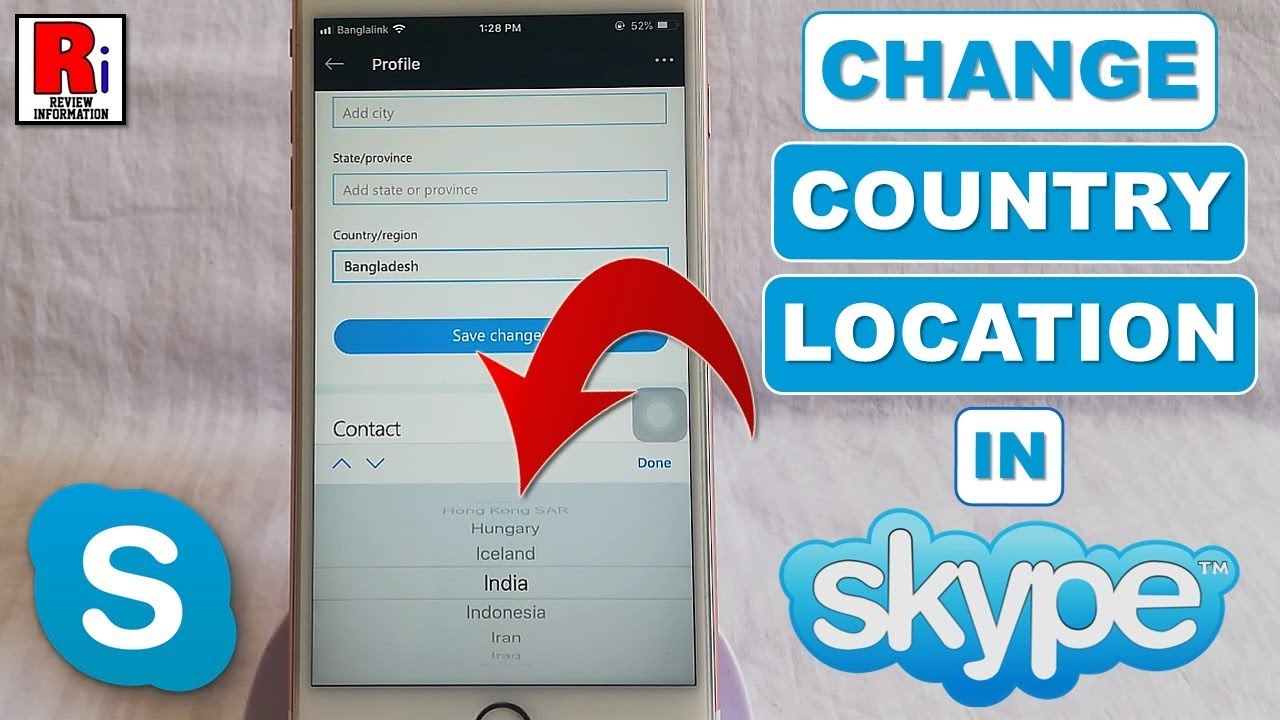 How To Set Location In Skype?