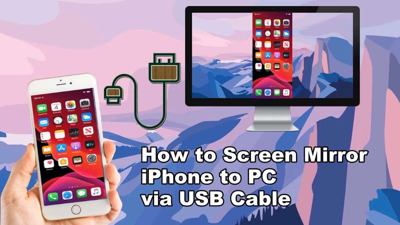 How to Mirror Iphone to Windows 10 With Cable?