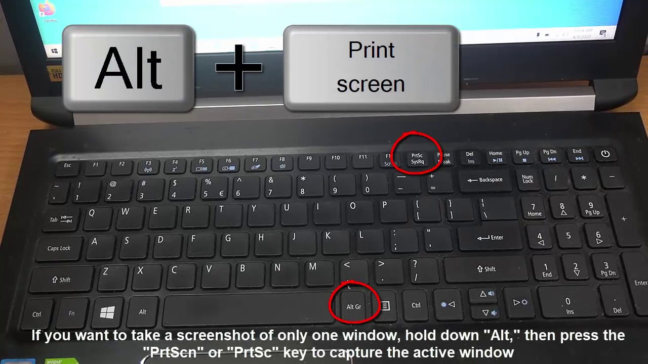 How to Screenshot on Acer Desktop Windows 10?