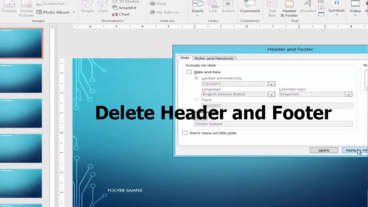 How To Remove Footer In Powerpoint?