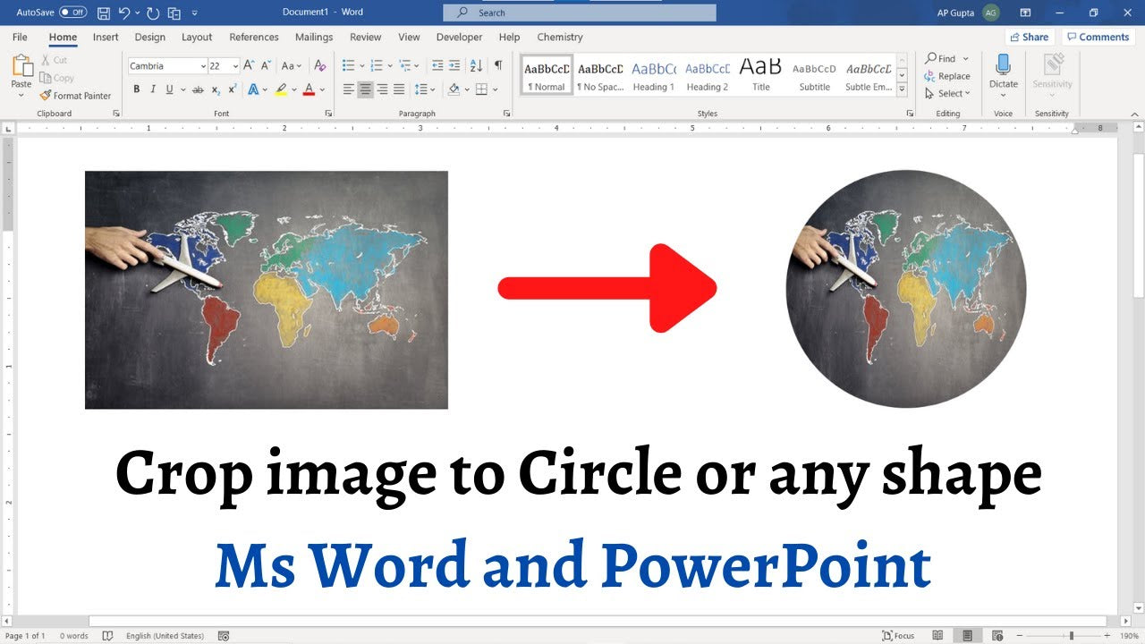 How To Make A Photo A Circle In Powerpoint?