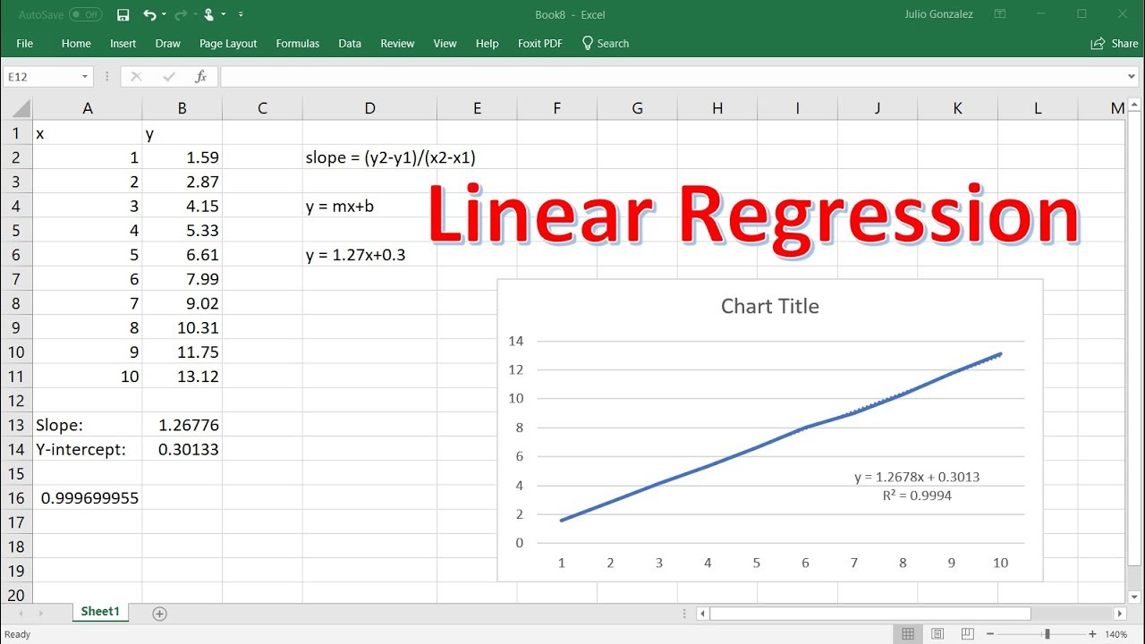 How to Make a Regression Line in Excel?