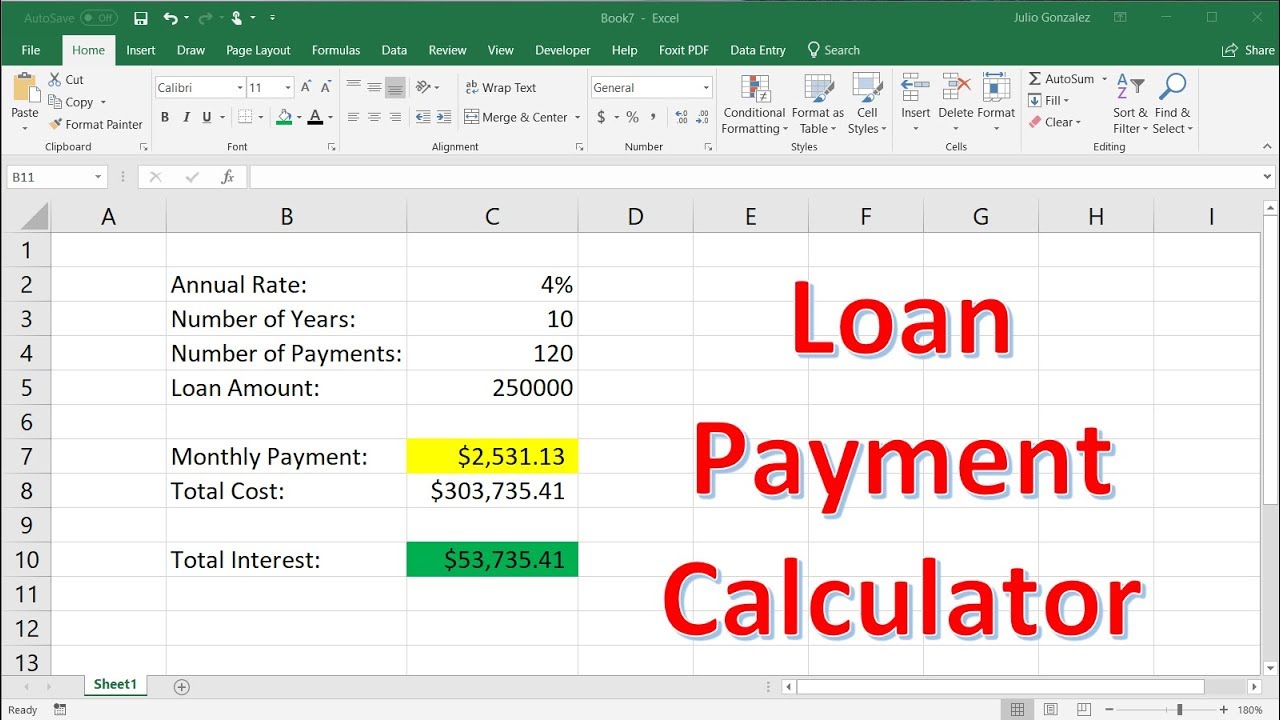 How to Calculate Loan Payments in Excel?