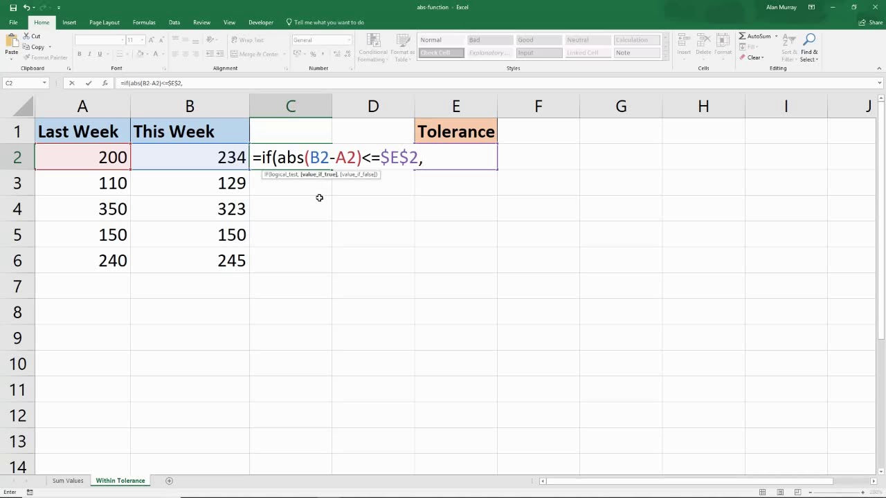 How to Get Absolute Value in Excel?