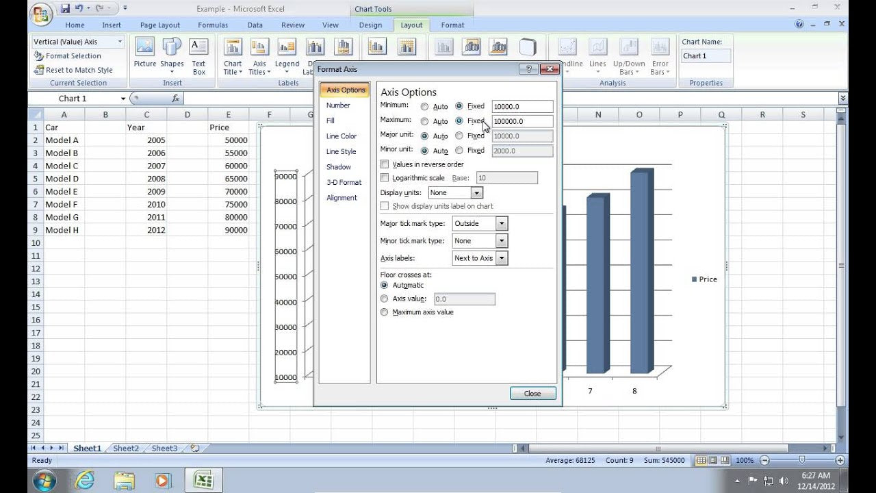 How to Change Scale in Excel?