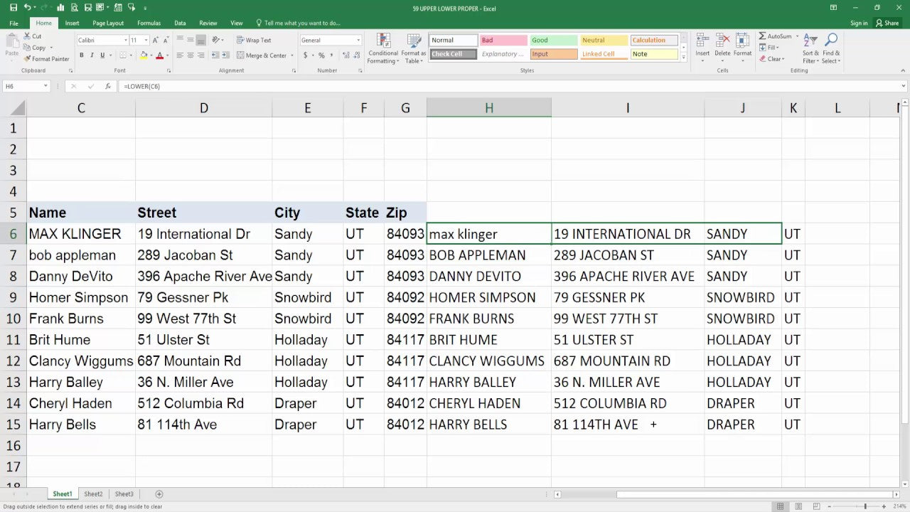 How to Auto Capitalize in Excel?